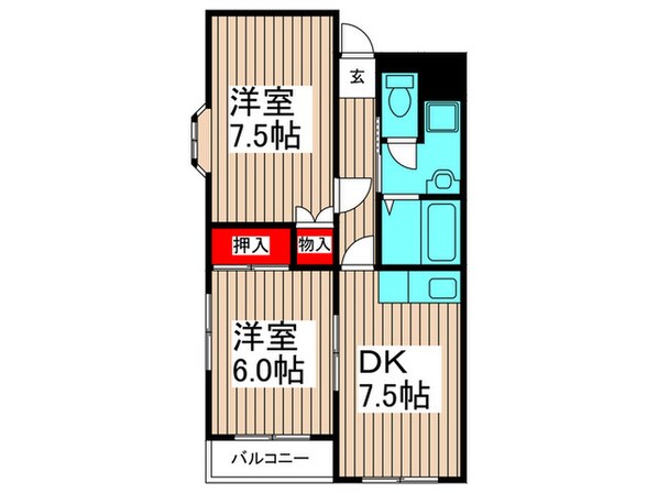 ハイメ－ルの物件間取画像